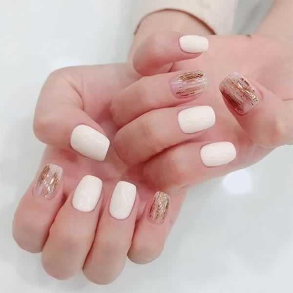 24 Milky White Nail Polish